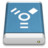 Blue External Drive FireWire Icon